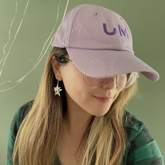 NEW! Marc Jacobs UNISEX MJ Logo Cap -Purple - Picture 4 of 8